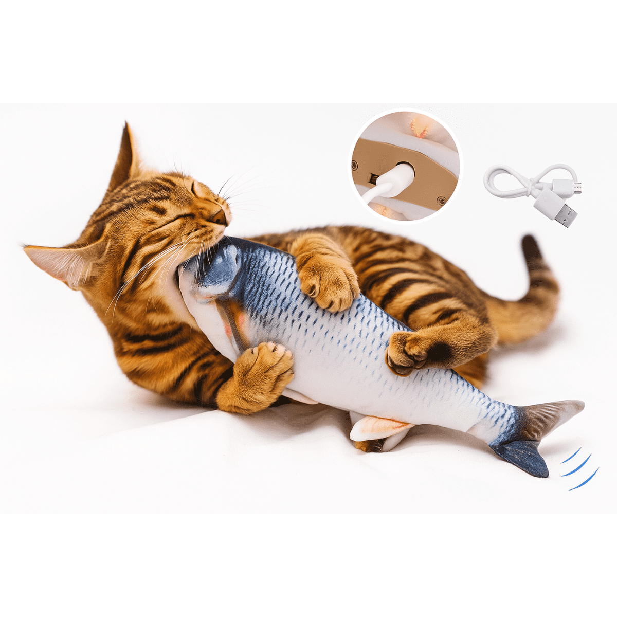 FishyFun™ – Pez Eléctrico Interactivo para Gatos